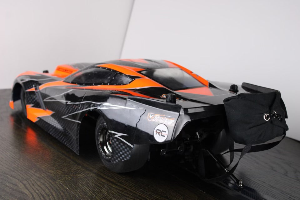 Rc drag car parachute big duel